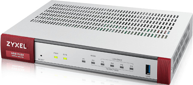 Межсетевой экран Zyxel ZyWALL USG FLEX 100W, 2xWAN GE (1xRJ-45 и 1xSFP), 1xOPT GE (LAN/WAN), 3xLAN/DMZ GE, 802.11a/b/g/n/ac (2,4 и 5 ГГц), 1xUSB3.0, A
Межсетевой экран Zyxel ZyWALL USG FLEX 100W, 2xWAN GE (1xRJ-45 и 1xSFP), 1xOPT GE (LAN/WAN), 3xLAN/DMZ GE, 802.11a/b/g/n/ac (2,4 и 5 ГГц), 1xUSB3.0, A