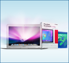 Комплект программ Parallels Desktop 6 и ОРФО 2011 для пользователей Mac со скидкой 50%