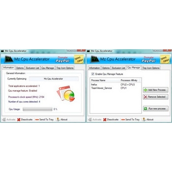 MZ CPU Accelerator – управление приоритетами процессов в Windows