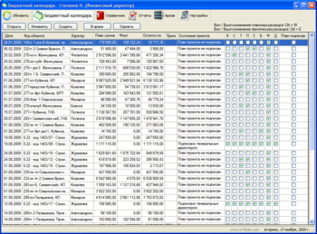 "Бюджетный календарь" - идеален для организации общего информационного поля