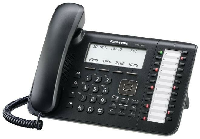 Системный телефон Panasonic KX-DT546RU-B черный Panasonic - фото 1