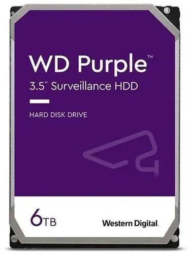 Жесткий диск  Western Digital Purple 3.5  6Tb 5.4K SATA3