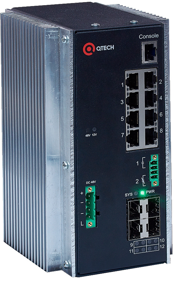 

Коммутатор Qtech QSW-3310-12T-I-POE-DC