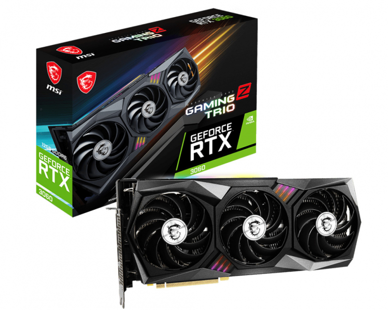 

Видеокарта MSI GeForce RTX 3060 12 Б Retail