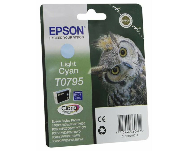 

Картридж светло-голубой Epson C13T07954010