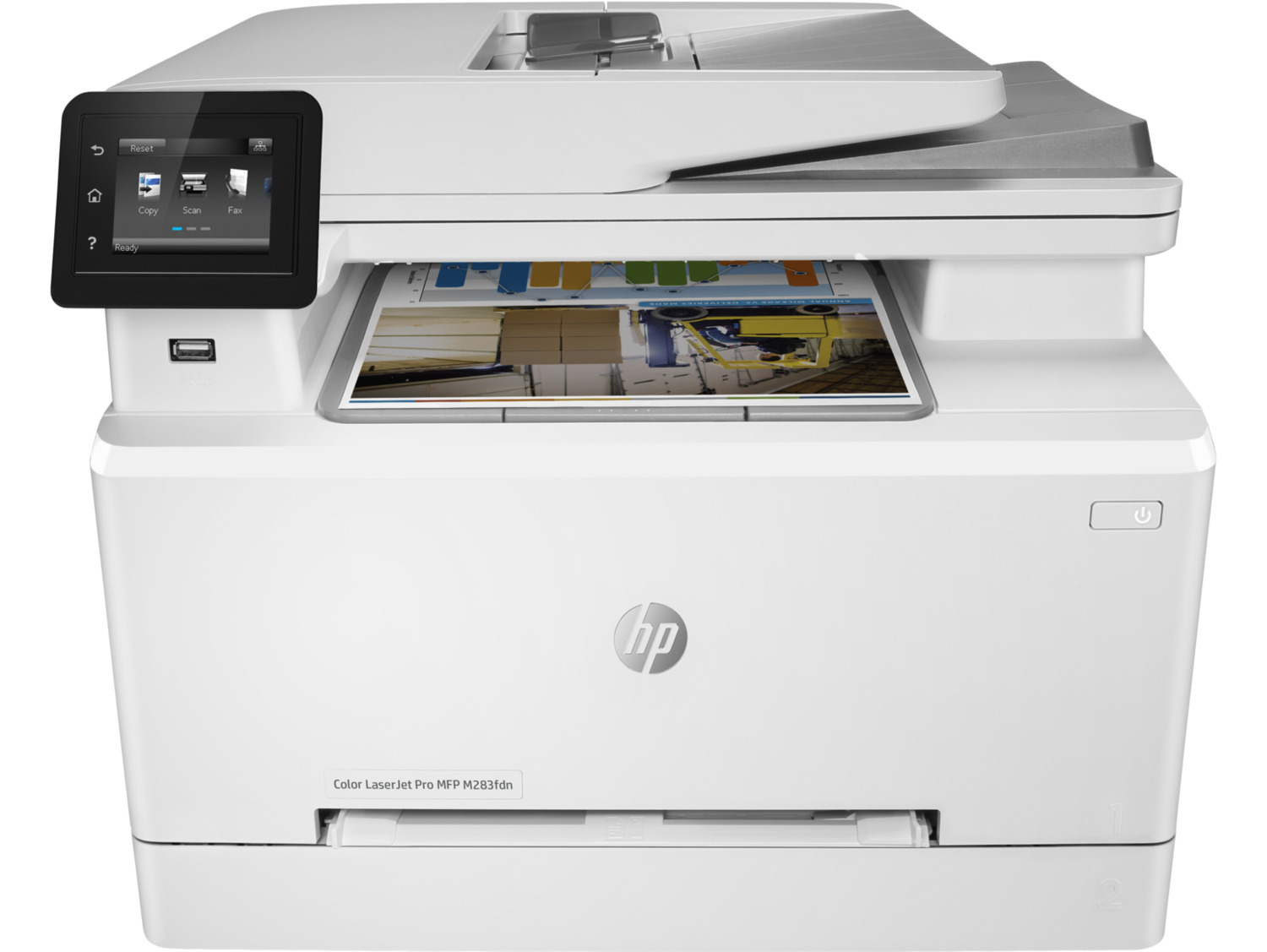 МФУ лазерный HP Color LaserJet Pro M283fdn (7KW74A) A4 Duplex Net белый HP Inc. - фото 1