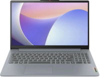 Ноутбук /  Lenovo IdeaPad Slim 3 15IRH8 15.6&quot;(1920x1080 IPS) / Intel Core i7 13620H(2.4Ghz) / 16384Mb / 512SSDGb / noDVD / Int:Intel UHD Graphics / Cam / BT / WiFi / 47WHr / war 1y / 1.62kg / grey / noOS + 65W, RU kbd