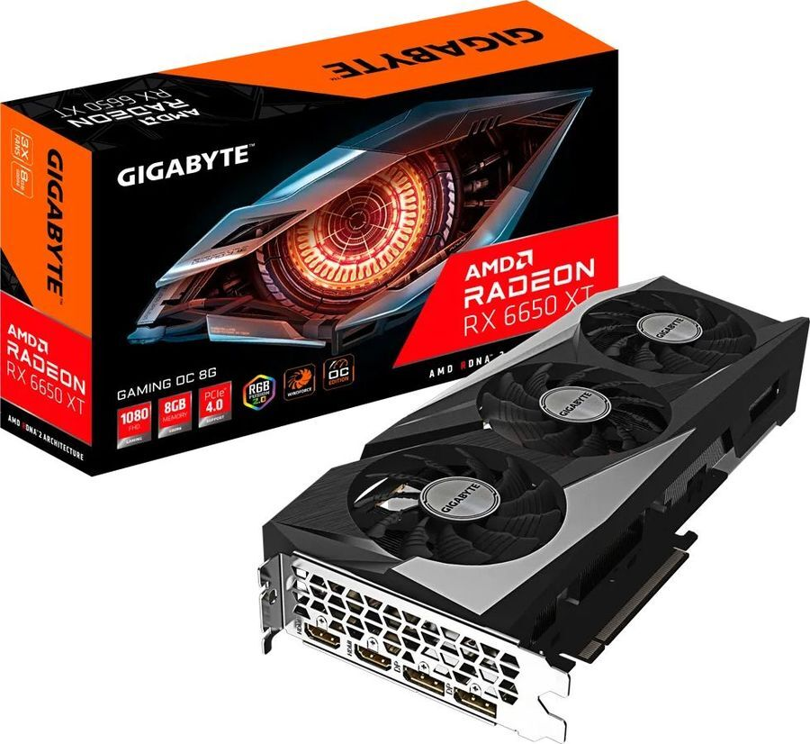 

Видеокарта Gigabyte Radeon RX 6650 XT 8 Б Retail