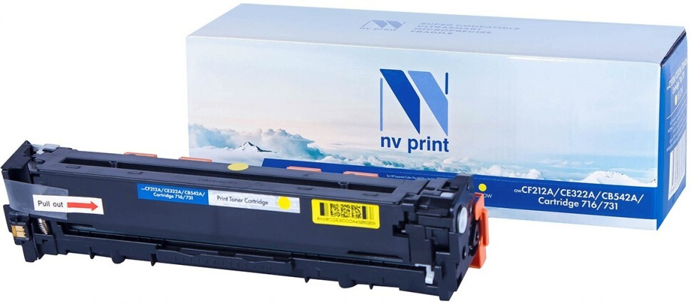 

Картридж желтый NVPrint LaserJet Pro, NV-CF212A/CE322A/CB542A