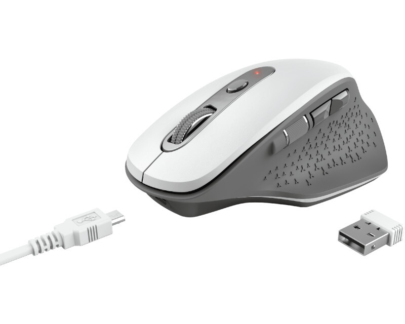 

Мышь Trust Мышь OZAA RECHARGEABLE 24035_T, цвет белый