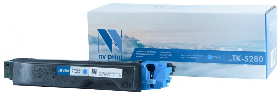 

Тонер-картридж голубой NVPrint для Kyocera, NV-TK-5280C