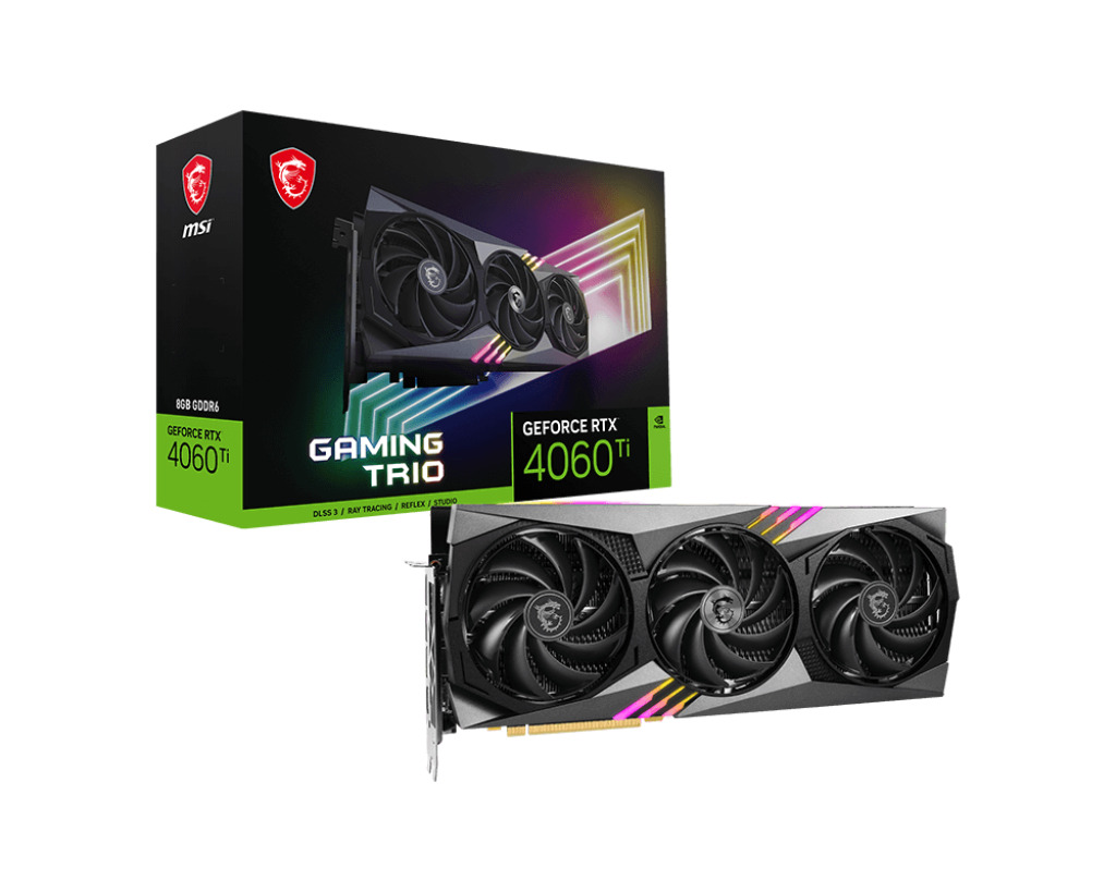 

Видеокарта MSI GeForce RTX 4060 Ti 8 Б Retail