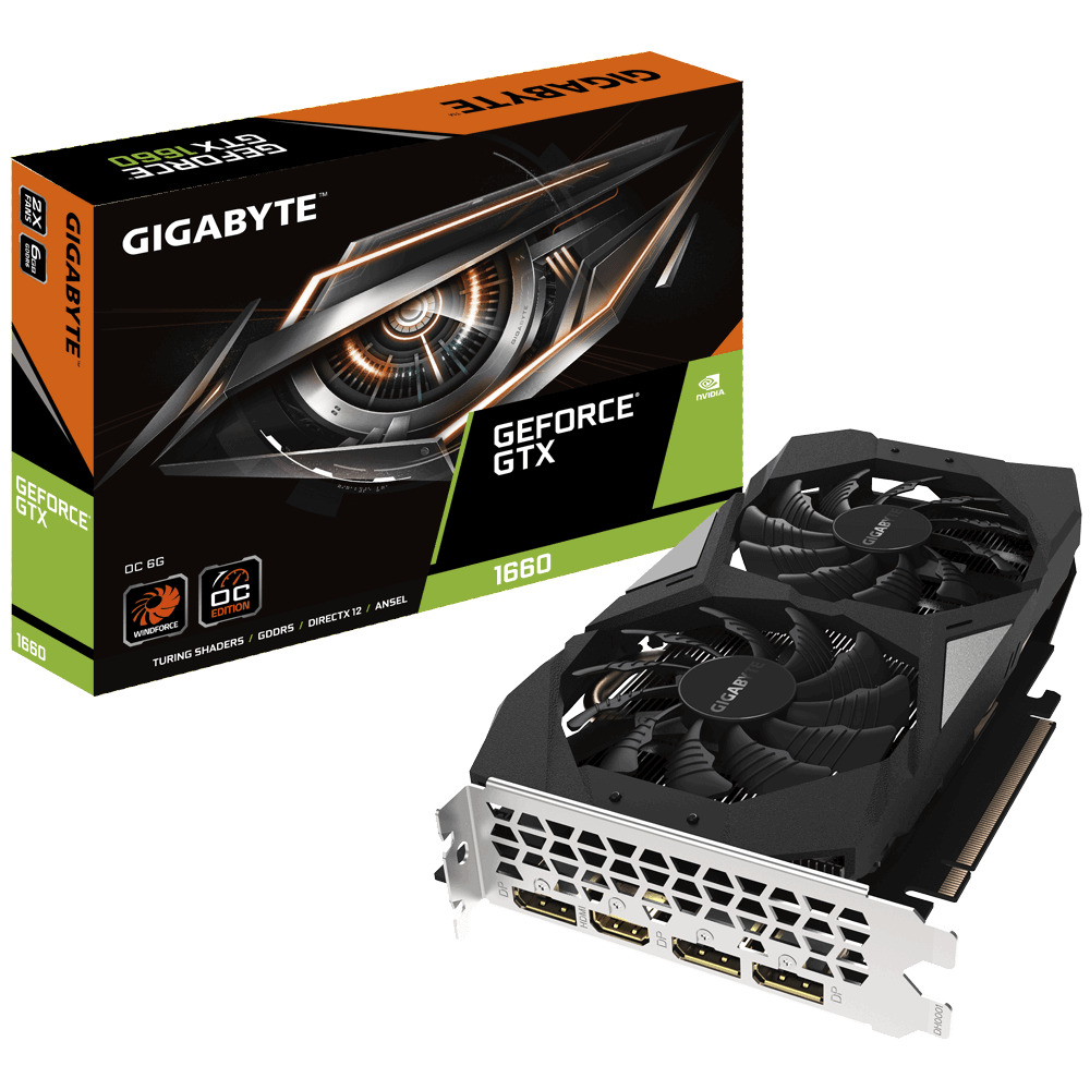 

Видеокарта Gigabyte GeForce GTX 1660 6 Б Retail