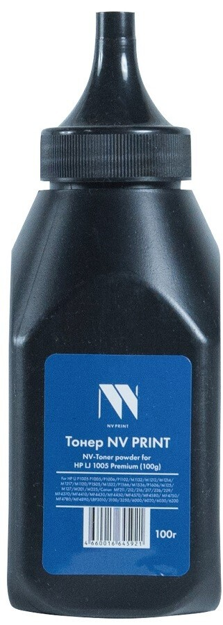 

Тонер черный NVPrint для HP, NV-1005-PR-100G