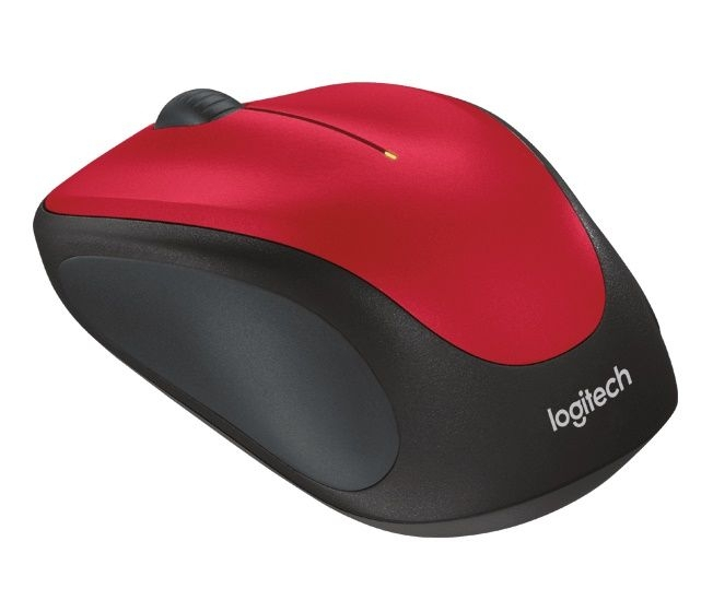 Logitech Wireless Mouse M235 Red ( 1000dpi, optical, FM, 3btn+Roll, 1xAA, Unifyingreciever) Retail Logitech - фото 1
