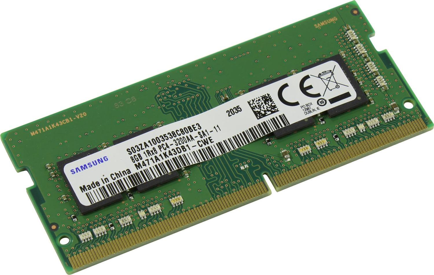 Оперативная память Samsung Desktop DDR4 3200МГц 8GB, M471A1K43DB1-CWE
