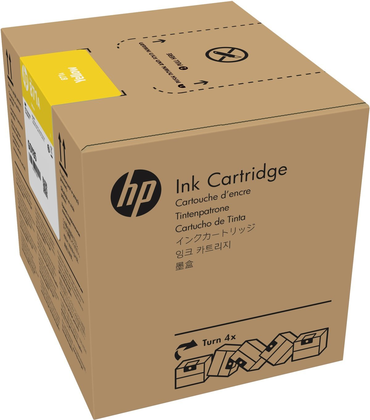HP 871C 3L Yellow Latex Ink Cartridge HP Inc. - фото 1