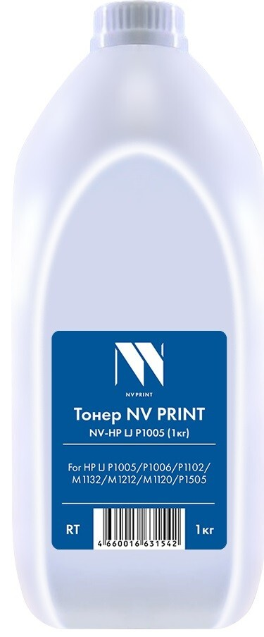 

Тонер черный NVPrint для HP, NV-HP LJ P1005 (1кг)