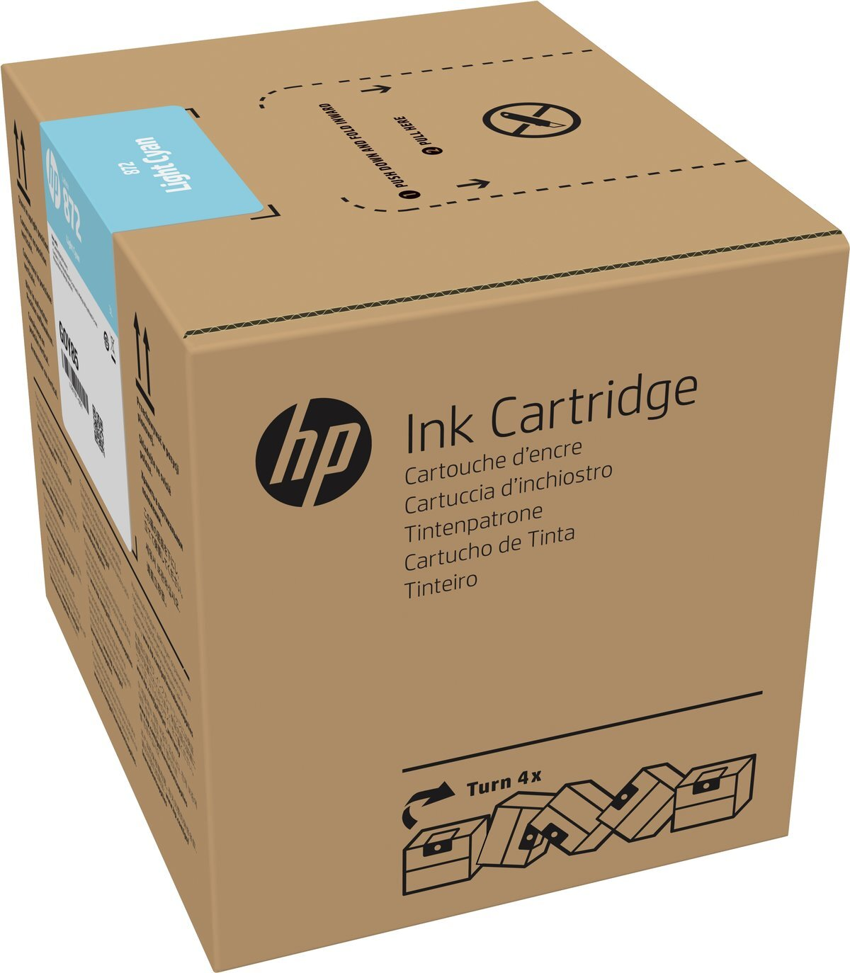 HP 872 3L Lt Cyan Latex Ink Crtg HP Inc. - фото 1