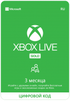 Microsoft Corporation Карта оплаты Xbox LIVE: GOLD на 3 месяца