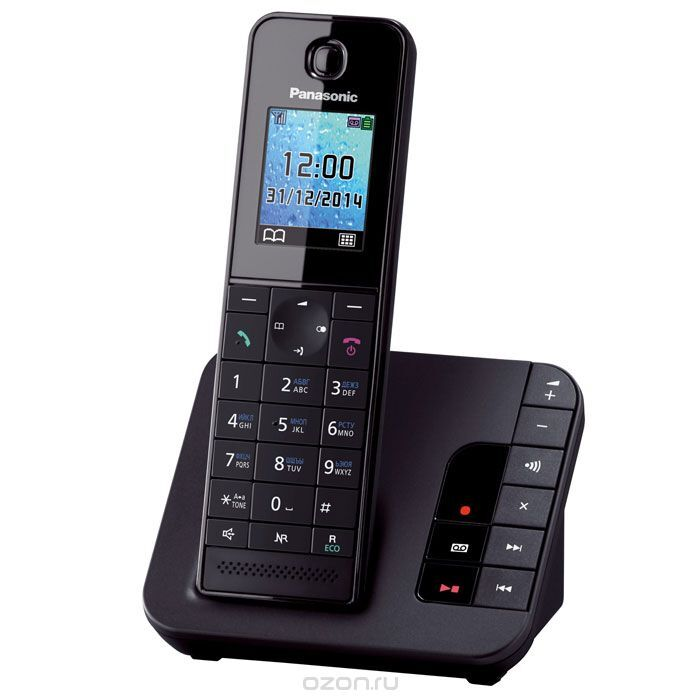 Dect Телефон Panasonic KX-TGH220RUB черный автооветчик Panasonic - фото 1