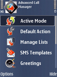 Advanced Call Manager 2.72 Symbian WebGate - фото 1