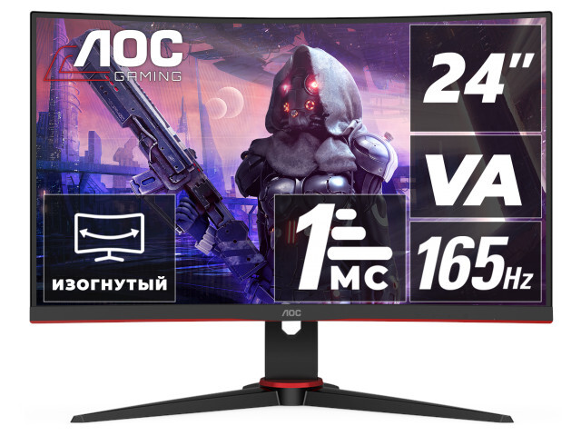 

Монитор AOC C24G2AE 23.6-inch черный