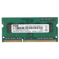 Оперативная память Foxline Laptop DDR3 1600МГц 4GB, FL1600D3S11S1-4G, RTL