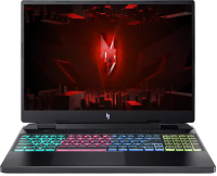 Ноутбук /  ACER Aspire Nitro AN16-42-R2ZA 16"(1920x1200 (матовый) IPS) / AMD Ryzen 7 8845HS(3.8Ghz) / 16384Mb / 1024PCISSDGb / noDVD / Ext:nVidia GeForce RTX4050(6144Mb) / Cam / BT / WiFi / 50WHr / war 1y / 2.2kg / Black / NoOS