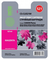 Картридж пурпурный Cactus CS-CLI521M