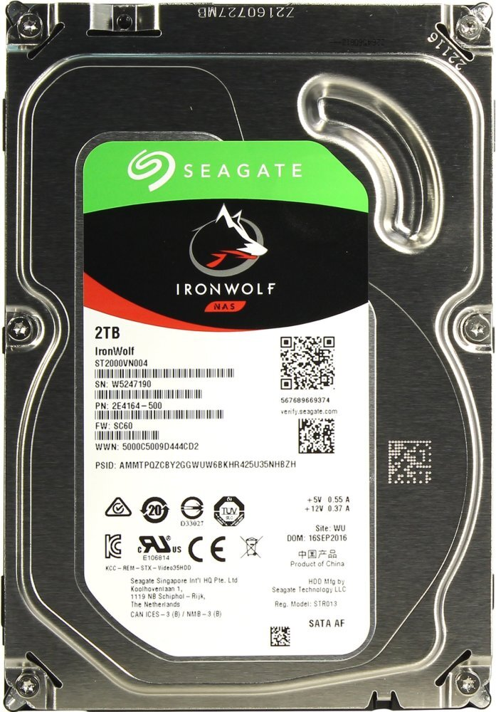    SEAGATE Iron Wolf Guardian NAS 3.5  2000GB 5.9K SATA3