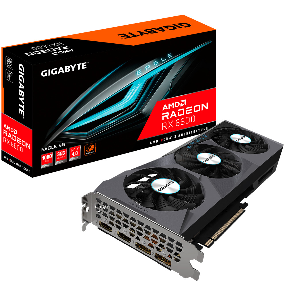 

Видеокарта Gigabyte Radeon RX 6600 8 Б Retail