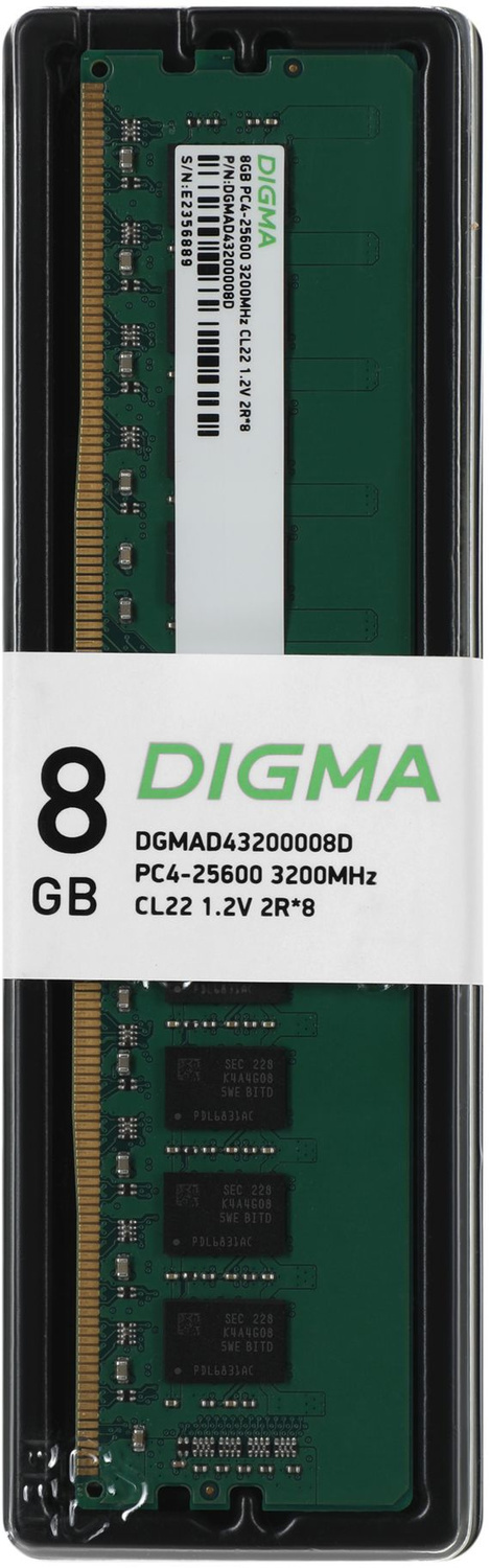   DIGMA DDR4  8Gb, DGMAD43200008D, RTL