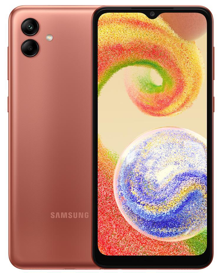 Смартфон Samsung SM-A045F Galaxy A04 64Gb 4Gb медный моноблок 3G 4G 6.5