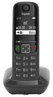 Р / Телефон Dect Gigaset AS690 DUO RUS черный (труб. в компл.:2шт) АОН