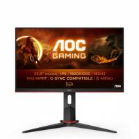 Монитор AOC 23.8" Gaming 24G2SP черный / красный IPS LED 1ms 16:9 HDMI M / M матовая HAS Piv 300cd 178гр / 178гр 1920x1080 165Hz G-Sync FreeSync Premium VGA DP FHD 4.25кг