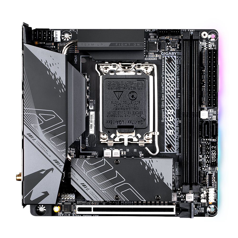 

Материнская плата Gigabyte LGA 1700 Intel B760 B760I AORUS PRO