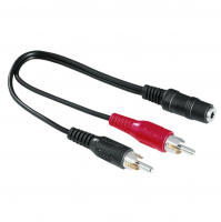 HAMA AV 2хRCA (m)/Jack 3.5 (f) 0.1м