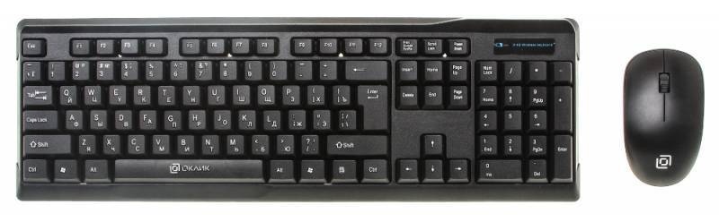 Клавиатура+мышь Oklick KB+M 230M 412900, цвет черный