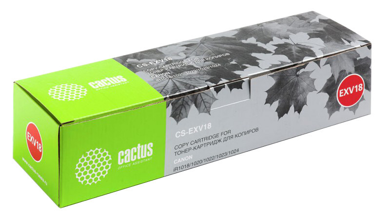 

Тонер-картридж черный Cactus CS-EXV18