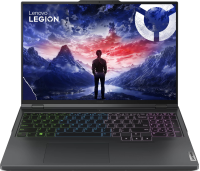 Ноутбук /  Lenovo Legion Pro 5 16IRX9 16&quot;(2560x1600 IPS) / Intel Core i7 14650HX(2.2Ghz) / 32768Mb / 1024SSDGb / noDVD / Ext:nVidia GeForce RTX4060(8192Mb) / Cam / BT / WiFi / 80WHr / war 1y / 2.5kg / onyx grey / noOS + 300W, RU kbd