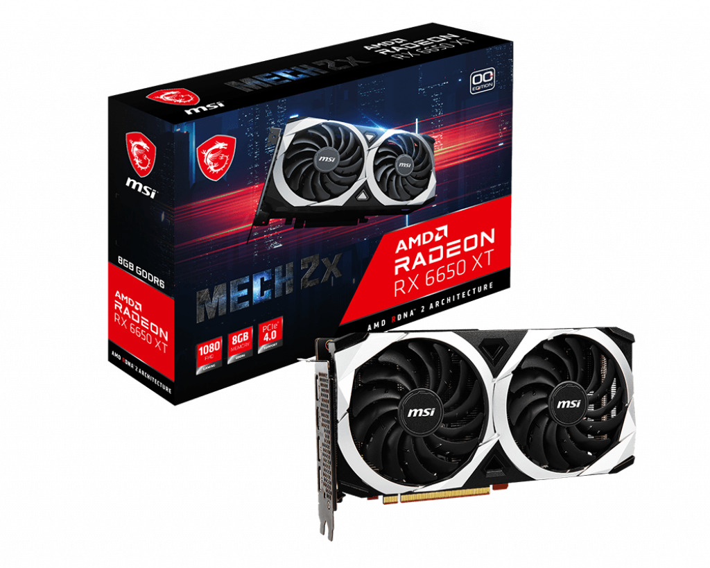 

Видеокарта MSI Radeon RX 6650 XT 8 Б Retail