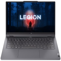 Ноутбук / Lenovo Legion Slim 5 14APH8 14.5"(2880x1800 OLED) / AMD Ryzen 7 7840HS(3.8Ghz) / 32768Mb / 1024SSDGb / noDVD / Ext:nVidia GeForce RTX4060(8192Mb) / Cam / BT / WiFi / 73.6WHr / war 1y / 1.75kg / storm grey / noOS + 170W, RU kbd