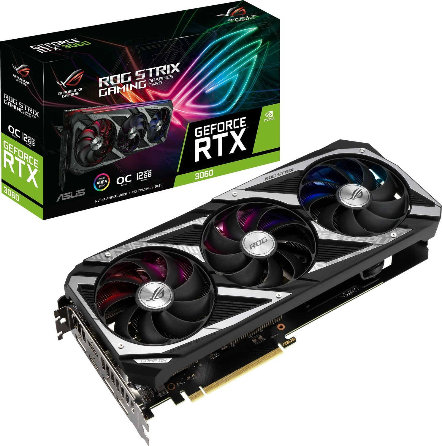 

Видеокарта ASUS GeForce RTX 3060 12 Б Retail