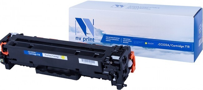 

Картридж желтый NVPrint Color LaserJet, NV-CC532A/718Y