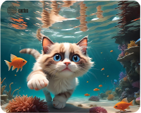 Cactus Игровой коврик Fish Cat CS-MP-D15M