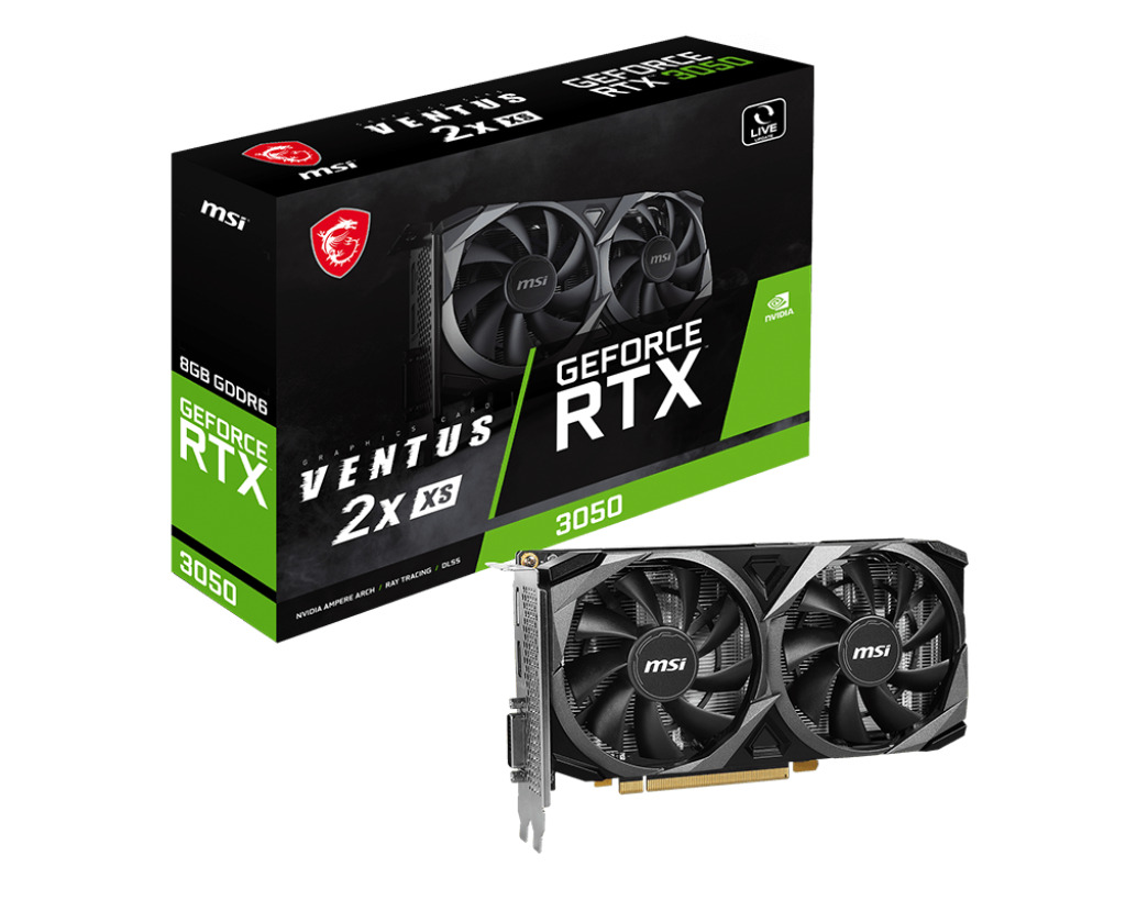 

Видеокарта MSI GeForce RTX 3050 8 Б Retail