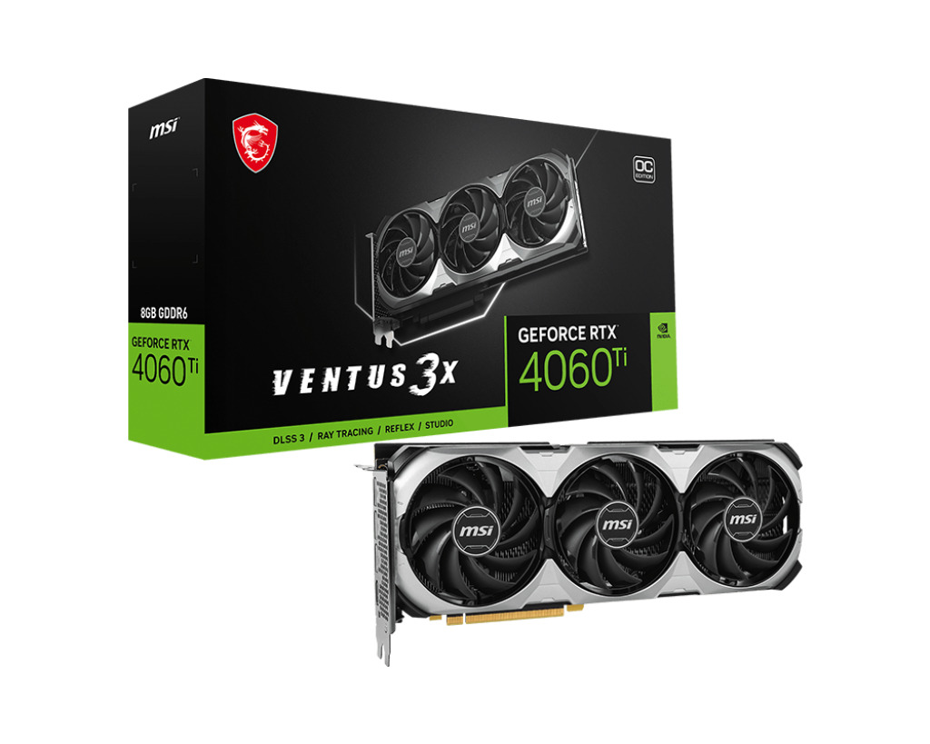 

Видеокарта MSI GeForce RTX 4060 Ti 8 Б Retail