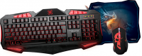 Клавиатура+мышь Qumo Комплект Axe Strike 21396_Qumo, цвет черный