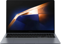 Ноутбук /  Samsung Galaxy Book4 Pro 16&quot;(2880x1800 AMOLED) / Touch / Intel Core Ultra 5 125H(1.2Ghz) / 16384Mb / 512PCISSDGb / noDVD / Int:Intel Arc graphics / Cam / BT / WiFi / 76WHr / war 1y / 1.56kg / Moonstone Gray / Win11Home